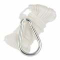 T-H Marine 0.187 in. x 50 ft. SBN Anchor Line White Anchor Line with Safty Hook 53640